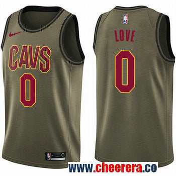 Nike Kevin Love Cleveland Cavaliers green Salute To Service jersey