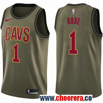 Nike Derrick Rose Cleveland Cavaliers green Salute To Service jersey
