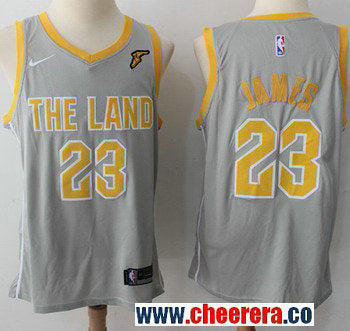 Nike LeBron James Cleveland Cavaliers gray jersey
