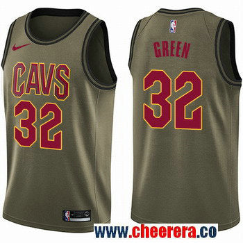 Nike Jeff Cleveland Cavaliers green Salute To Service jersey