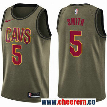 Nike J.R. Smith Cleveland Cavaliers green Salute To Service jersey