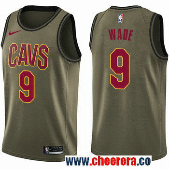 Nike Dwyane Wade Cleveland Cavaliers green Salute To Service jersey