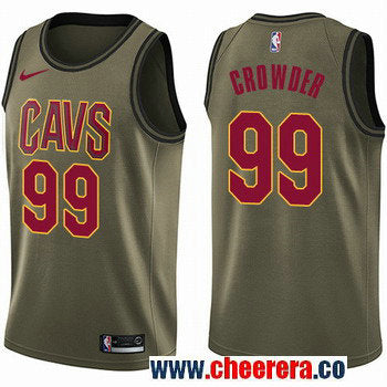 Nike Jae Crowder Cleveland Cavaliers green Salute To Service jersey