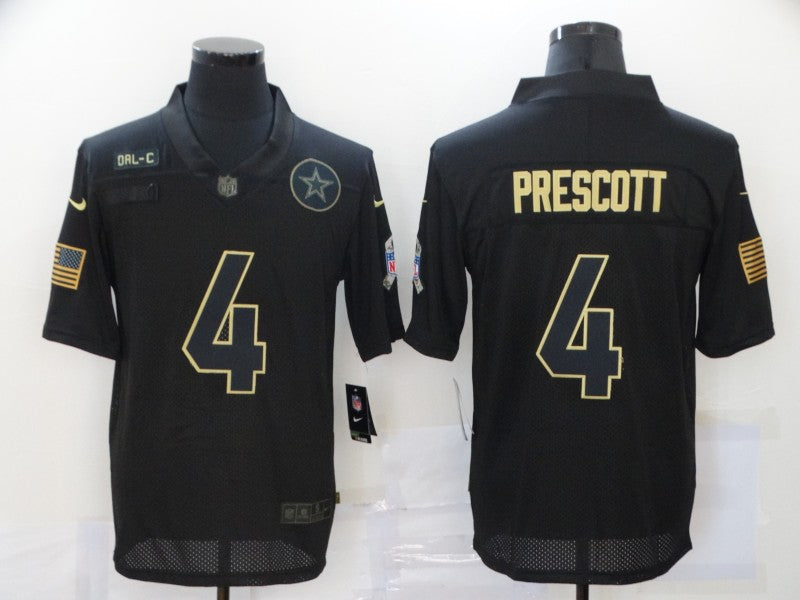Nike Dak Prescott Dallas Cowboys black Salute To Service jersey