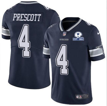 Nike Dak Prescott Dallas Cowboys navy Vapor jersey