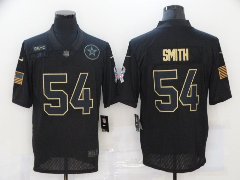 Nike Jaylon Smith Dallas Cowboys black Salute To Service jersey