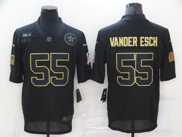 Nike Leighton Vander Esch Dallas Cowboys black Salute To Service jersey