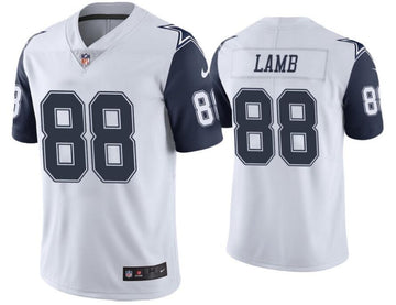 Nike Ceedee Lamb Dallas Cowboys white Color Rush jersey