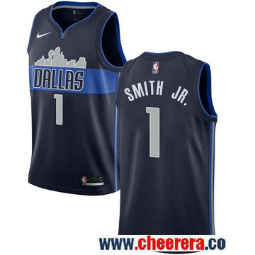 Nike Dennis Smith Jr Dallas Mavericks navy jersey