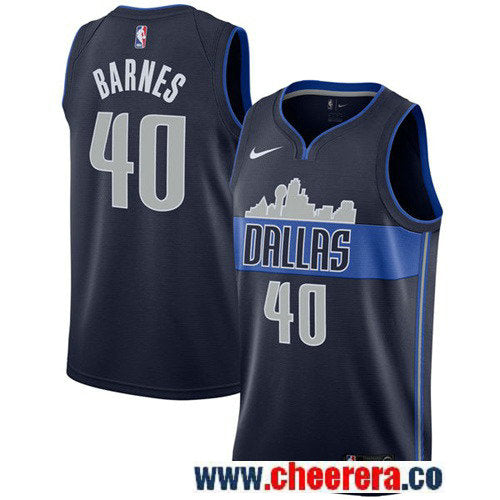 Nike Harrison Barnes Dallas Mavericks navy jersey
