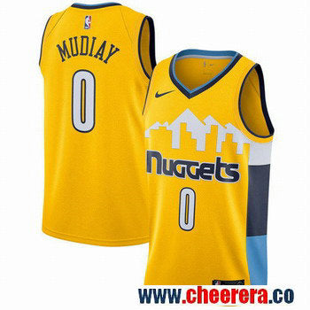 Nike Emmanuel Mudiay Denver Nuggets yellow jersey