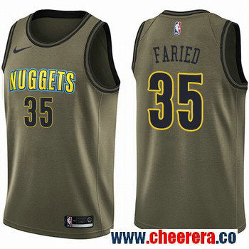 Nike Kenneth Faried Denver Nuggets green Salute To Service jersey