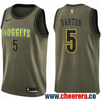 Nike Will Barton Denver Nuggets green Salute To Service jersey