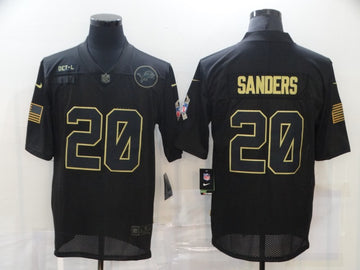 Nike Barry Sanders Detroit Lions black Salute To Service jersey