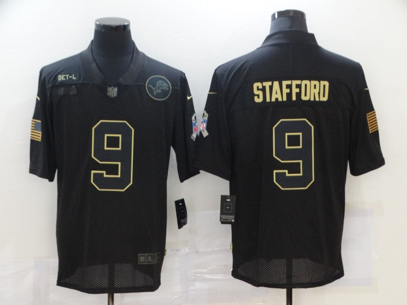 Nike Matthew Stafford Detroit Lions black Salute To Service jersey