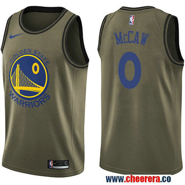Nike Patrick McCaw Golden State Warriors green Salute To Service jersey