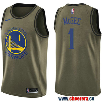 Nike JaVale McGee Golden State Warriors green Salute To Service jersey