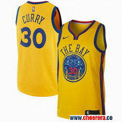 Nike Stephen Curry Golden State Warriors gold jersey