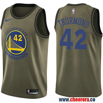 Nike Nate Thurmond Golden State Warriors green Salute To Service jersey