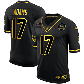 Nike Davante Adams Green Bay Packers black Salute To Service jersey