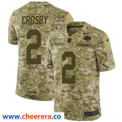 Nike Mason Crosby Green Bay Packers camo Salute To Service jersey