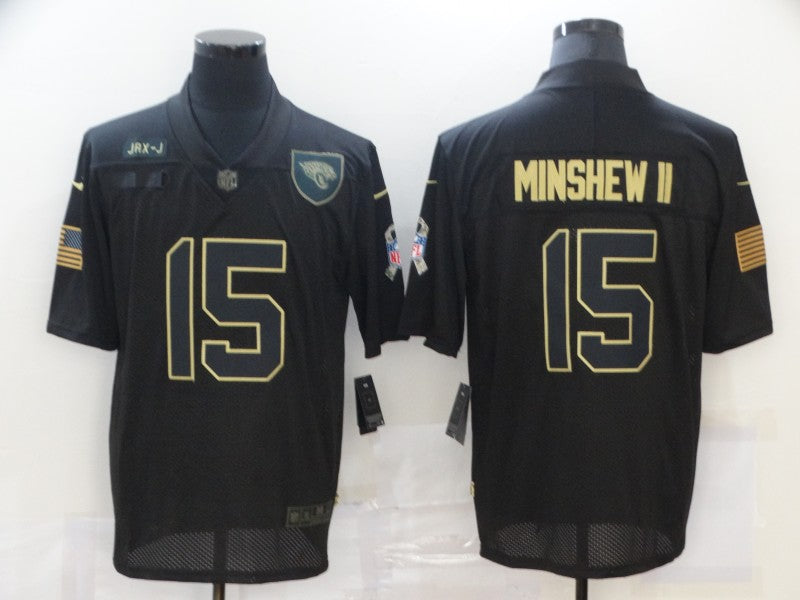 Nike Gardner Minshew II Jacksonville Jaguars black Salute To Service jersey
