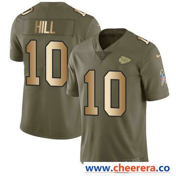 Nike Tyreek Hill Kansas City Chiefs olive Salute To Service jersey