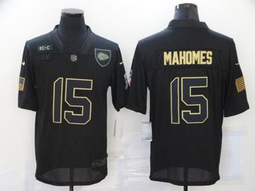 Nike Patrick Mahomes Kansas City Chiefs black Salute To Service jersey