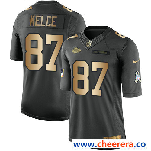 Nike Travis Kelce Kansas City Chiefs anthracite Salute To Service jersey
