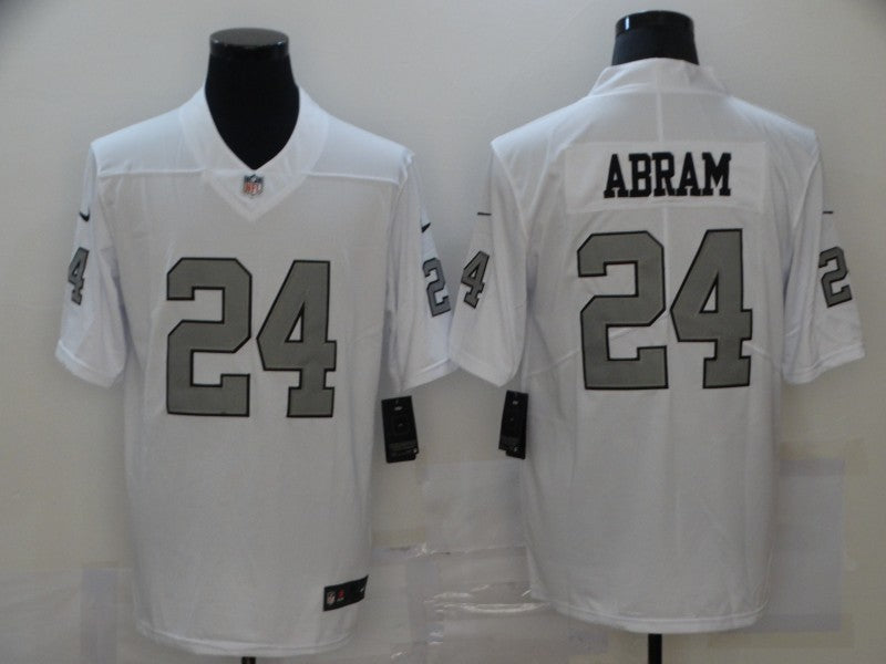 Nike Johnathan Abram Las Vegas Raiders white Color Rush jersey