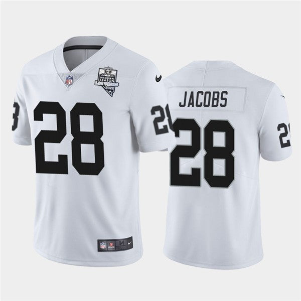 Nike Josh Jacobs Las Vegas Raiders white Vapor jersey