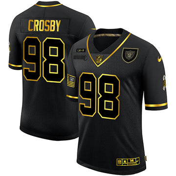 Nike Maxx Crosby Las Vegas Raiders black Salute To Service jersey