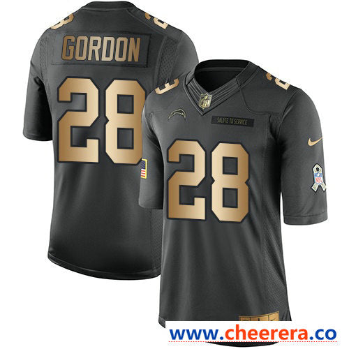 Nike Melvin Gordon Los Angeles Chargers anthracite Salute To Service jersey