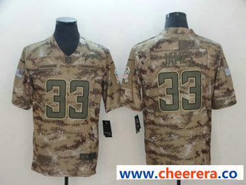 Nike Derwin James Los Angeles Chargers camo Salute To Service jersey