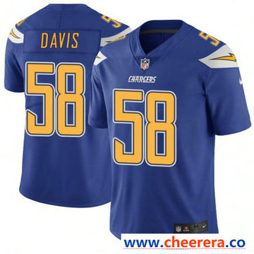 Nike Thomas Davis Los Angeles Chargers blue Color Rush jersey