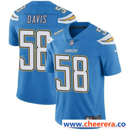 Nike Thomas Davis Los Angeles Chargers blue Vapor jersey
