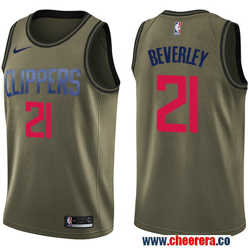 Nike Patrick Beverley Los Angeles Clippers green Salute To Service jersey