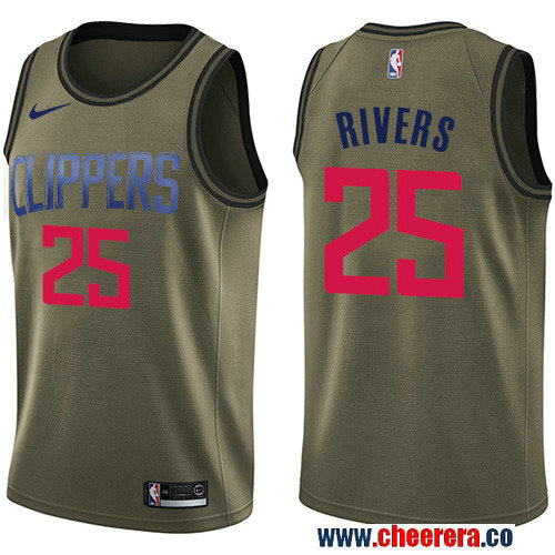 Nike Austin Rivers Los Angeles Clippers green Salute To Service jersey
