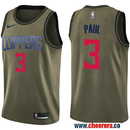 Nike Chris Paul Los Angeles Clippers green Salute To Service jersey