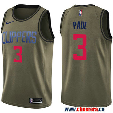 Nike Chris Paul Los Angeles Clippers green Salute To Service jersey