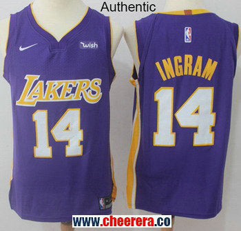 Nike Brandon Ingram Los Angeles Lakers purple Authentic jersey