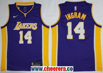 Nike Brandon Ingram Los Angeles Lakers purple jersey
