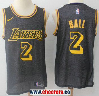 Nike Lonzo Ball Los Angeles Lakers black jersey