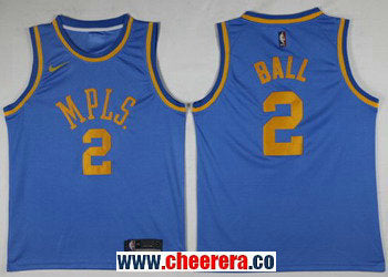 Nike Lonzo Ball Los Angeles Lakers royal jersey