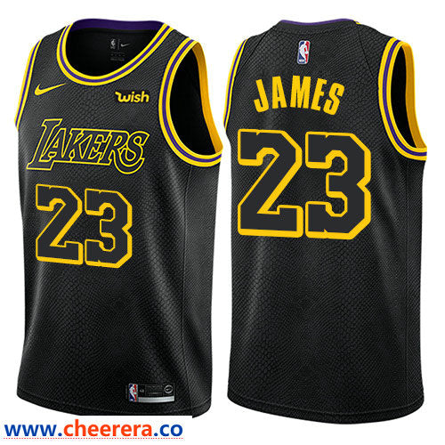 Nike LeBron James Los Angeles Lakers black jersey