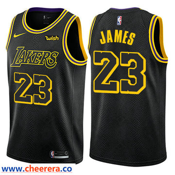 Nike LeBron James Los Angeles Lakers black jersey