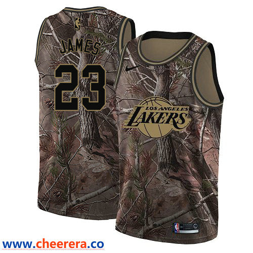 Nike LeBron James Los Angeles Lakers camo Camo jersey