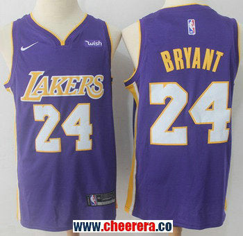 Nike Kobe Bryant Los Angeles Lakers purple jersey