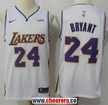 Nike Kobe Bryant Los Angeles Lakers white jersey