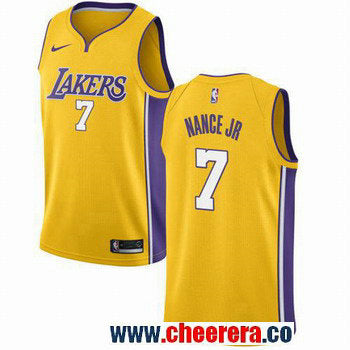 Nike Larry Nance Los Angeles Lakers gold jersey